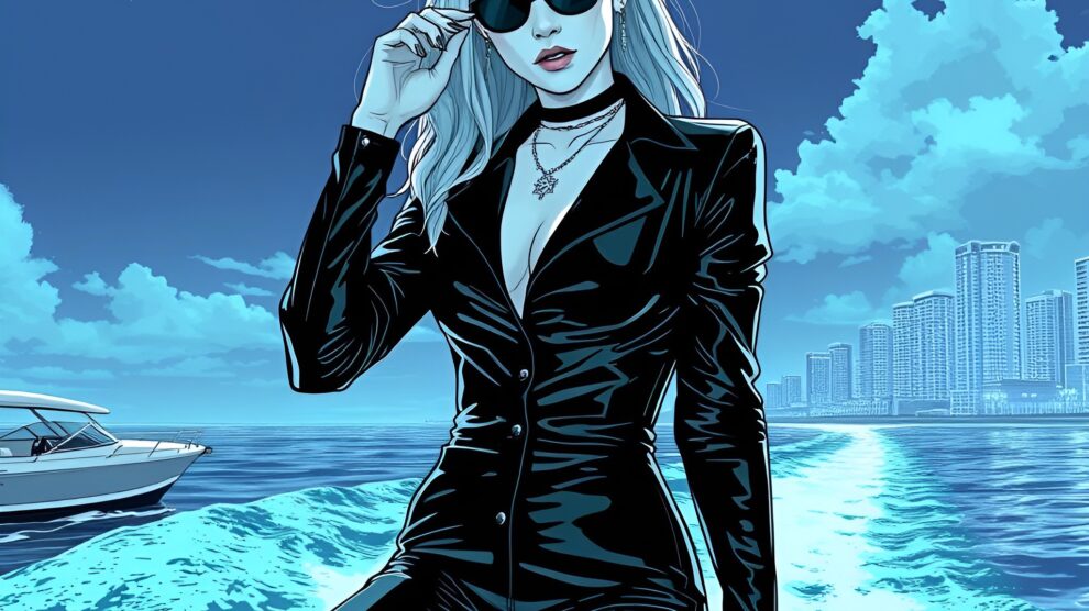 woman in black jumpsuit on boat